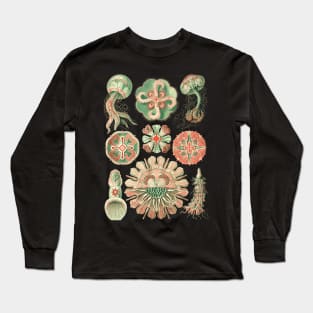 Ernst Haeckel Discomedusea Jellyfish Natural Long Sleeve T-Shirt